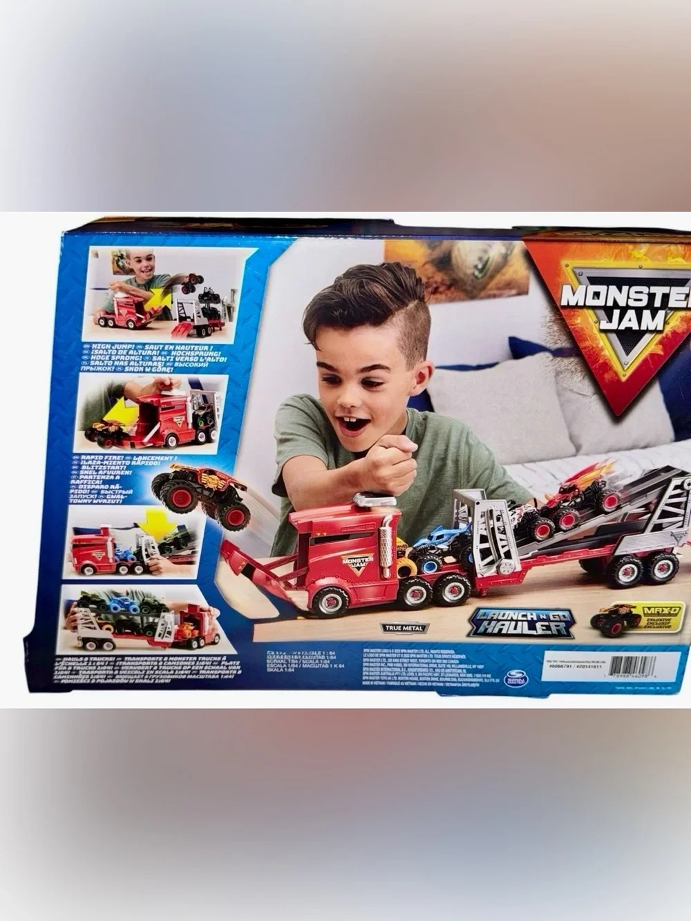 Monster Jam Launch & Go Hauler PlaySet - Gently Used